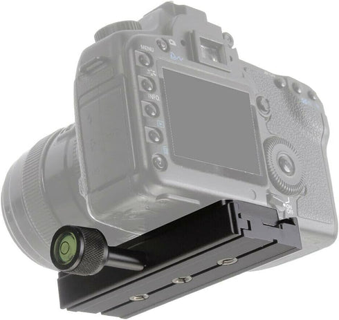 Hersmay 120mm 3/8" 1/4" Arca-Swiss Quick Release Plate with QR Clamp Adapter with Screw Hole Compatible for Camera
