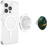 Stone Patterns Elegant Jade Deep Green Natural-Marble Pattern PopSockets PopGrip for MagSafe