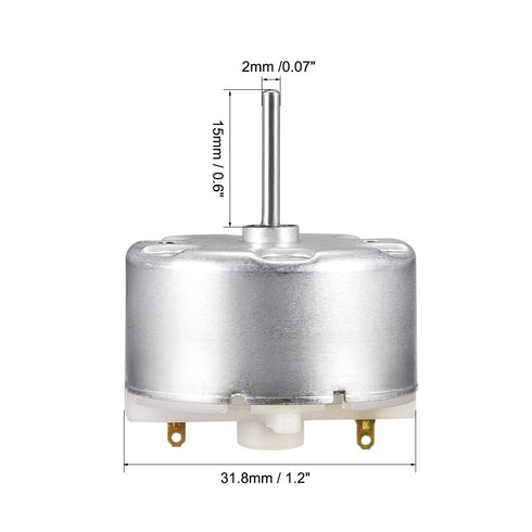 12V 18000-19000RPM uxcell Micro Motor DC High Speed Motor for DIY RC Cars Remote Control