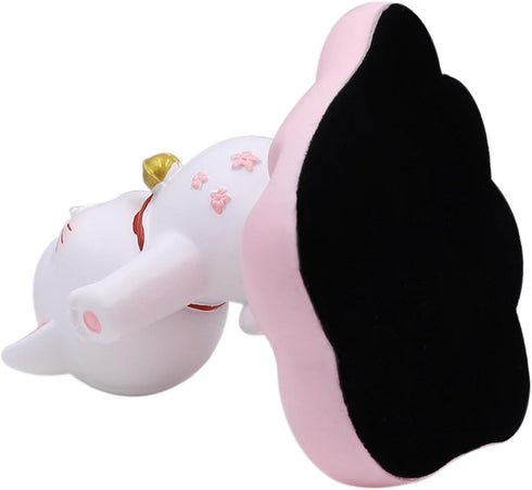 Cute Cat Phone Holder Desk Ornament - Kawaii Phone Stand for All Mobile Smartphones and Tablets
