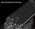 Case for Samsung Galaxy A6 Plus 2018, Carbon Fiber Shock Absorption Slim Case (Black)