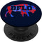 PopSockets BFLO Red and Blue Brush Strokes Bison Buffalo NY Graphic Standard PopGrip