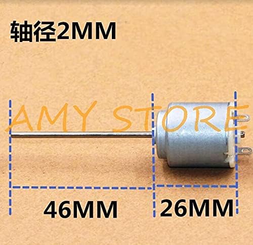 Generic 1Pc Electric Round R140 Motor 46mm Long Shaft DC 12V 3000RPM 150mA
