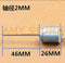 Generic 1Pc Electric Round R140 Motor 46mm Long Shaft DC 12V 3000RPM 150mA