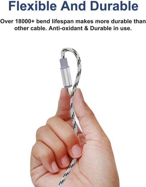 2Pack 10Ft Multi Charging Cable 3.5A, 4 in 1 Fast Charger for iPhone 13/12/11/Xs/X/8/7/6/se, Samsung, LG, Pixel,