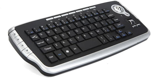 Mini Ergonomic Keyboard Trackball Air Mouse, 1200dpi Function, 2.4G Wireless Keyboard with Trackball for Laptop PC TV