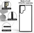 Samsung Galaxy S24 Ultra 5PCS Phone Case - Soft Anti-Slip Rubber & Printable Aluminum, Slim Fit, Custom DIY, Black.