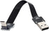 Cablecc Up Angled USB 2.0 Type-A Male to Micro USB 5Pin Cable - 200cm for FPV & Disk & Phone