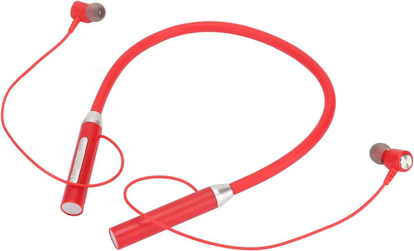 Shop BT 5.2 Neckband Earbuds: Wireless Magnetic Headphones, IPX5 Waterproof, Ergonomic Bass Sports Earphones (Red).