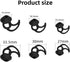 Replacement Silicone Earbud Tips Compatible with Bose StayHear Max Tips Kit Compatible with QuietComfort I - S/M/L Black