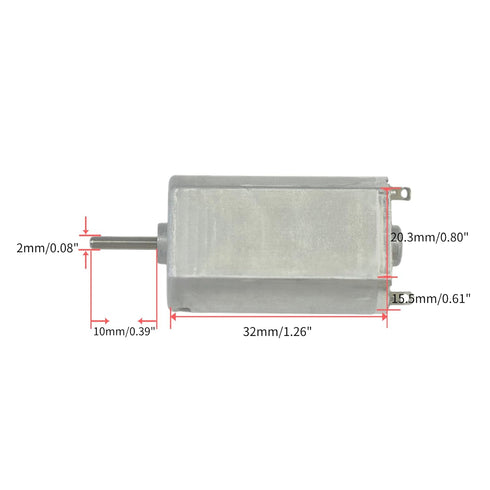 180 1.2V 7700RPM CHANCS Mini Motor DC DC Metal Brush Motor for Electric Shaver Toy Car Boat Model