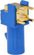 Kaunosta 5PCS GPS Telematics or Navigation RF Coax Connector Fakra C Right Angle Blue Crimp Jack Adapter Gold-Plated