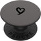 Black Minimalist Heart PopSockets Standard PopGrip - Gray