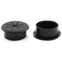 HJ Garden 2pcs Flexible Desk Cord Grommets, 2-3/8 inch Wire Organizer Hole Cover for Office Cable Management (Black)