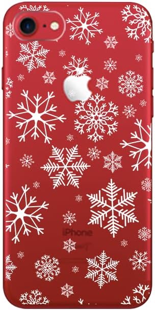 Blingy's iPhone SE Case (3rd gen)/(2nd gen) 4.7inch, Transparent Soft TPU Protective Case with Cute Christmas