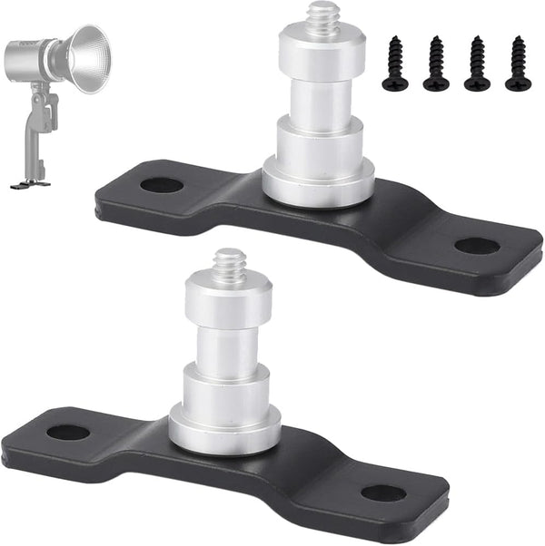 2-Pack T-Type Wall Ceiling Mount Light Stand 5/8" Stud with 1/4" Thread