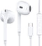 MOSWAG USB C Headphone Wired Earbuds in Ear with Mic and Volume Control for iPhone 15 Pro Max, iPad Air, Samsung Galaxy