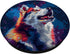 Siberian Husky Colorful Graphic PopSockets Standard PopGrip