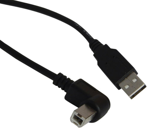 YCS basics 18 inch 2.0 USB Right Angle Printer/Scanner Cable