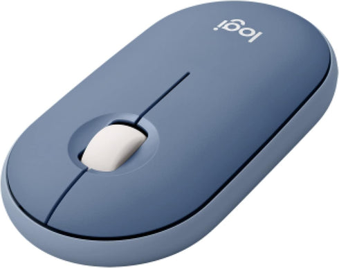 Logitech Pebble Wireless Mouse, Silent Slim Computer Mouse with Bluetooth or 2.4 GHz Receiver for