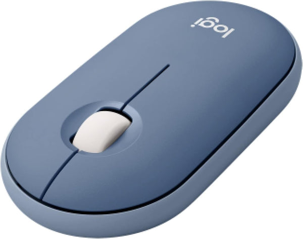 Logitech Pebble Wireless Mouse, Silent Slim Computer Mouse with Bluetooth or 2.4 GHz Receiver for