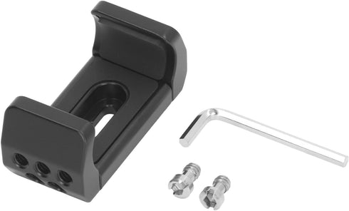 Aluminum Power Bank Holder, 53-80mm Width Range, Mount Clamp for Camera with Nonslip Protection