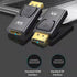 2Pcs DisplayPort to HDMI Adapter Converter, DP Male to HDMI Female Cable for PC, TV