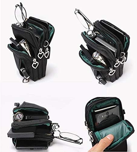 Women Nylon Cell Phone Purse, Travel Crossbody Bag, Wristband Sport Armband Wallet for Galaxy S10 Plus, S9 Plus, A50,