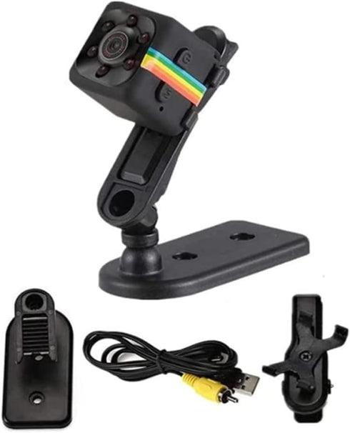 Webcam Mini Camera SQ11 HD Camcorder SQ8 SQ9 Upgrade Night Vision Mini Cam 1080P Sports Mini DV Voice Video Recorder(Black)