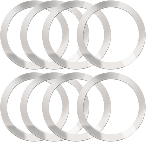 8 Pack Universal Metal Rings Sticker Compatible for Magsafe Wireless Charger iPhone 15 14 13 12 Pro Max