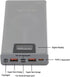 MOUDOAUER 8X 18650 Charging Bank Solder Free Kit, Plastic Power Bank Box DIY Charging Case Power Display Free Welding