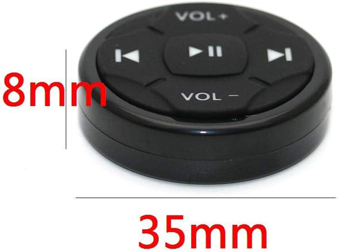 Wireless Bluetooth Media Button Remote, Selfie Music Control for iPhone, Car Motorcycle Steering Wheel
