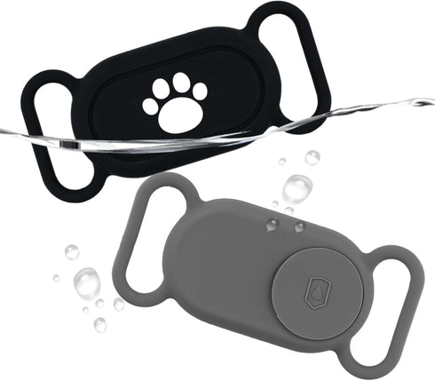 2pcs Waterproof Anti-Loss Protective Cover Sleeve for Samsung Galaxy SmartTag2 Dog Collar Holders, Silicone Case