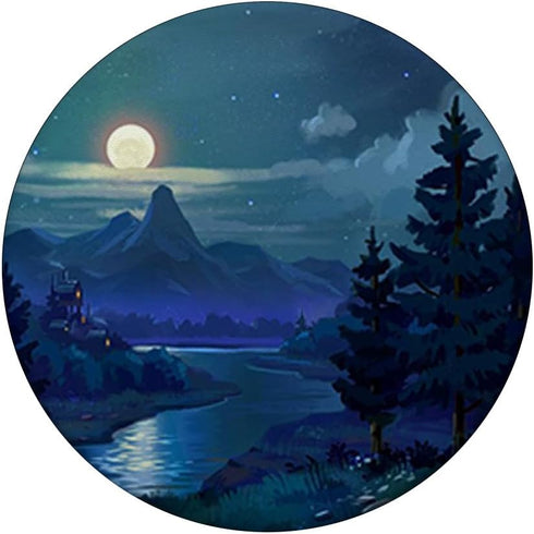 Cool Mountains Watercolor Design Outdoor Lovers Backdrop PopSockets Standard PopGrip