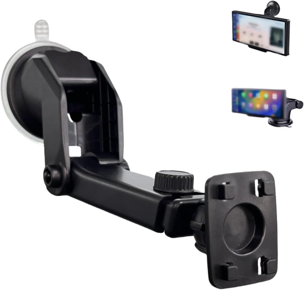 Flexible Dashboard Suction Cup Bracket Mount for Carplay Screen Monitor, Compatible with Most Portable Monitors