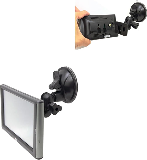 Enhanced Strong Car Windshield Suction Cup Mount for Edge CS and CTS Evolution with Dual Ball Socket Adapter
