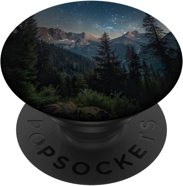 PopSockets Standard PopGrip Mountains Wilderness Pine Tree Forest Mountain Landscape