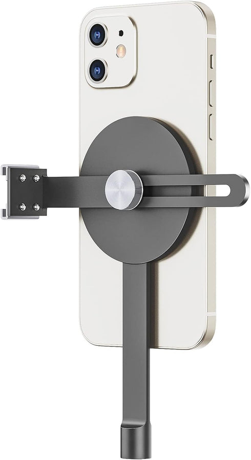 TechMatte Tripod Mount for MagSafe, Compatible with iPhone 15-12 Series, Lightweight, Cold Shoe Mount Included