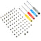 MMOBIEL Complete Full Screw Set for iPhone 11 6.1 Inch with 2 of each Pentalobe Screw Color Incl. 4 Screwdrivers