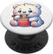 Cute Kawaii Polar Bear Eating Ramen Noodles PopSockets Standard PopGrip