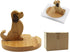 Cute Dog Cellphone Holder Stand Wooden Smartphone Desk Holder for All Mobile Phones Animal Phone Stand Desk Ornament