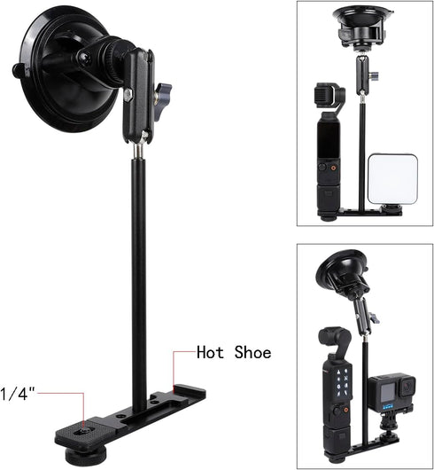 Suction Cup Mount for DJI Osmo Pocket 3 - Car Windshield Window Vehicle Holder