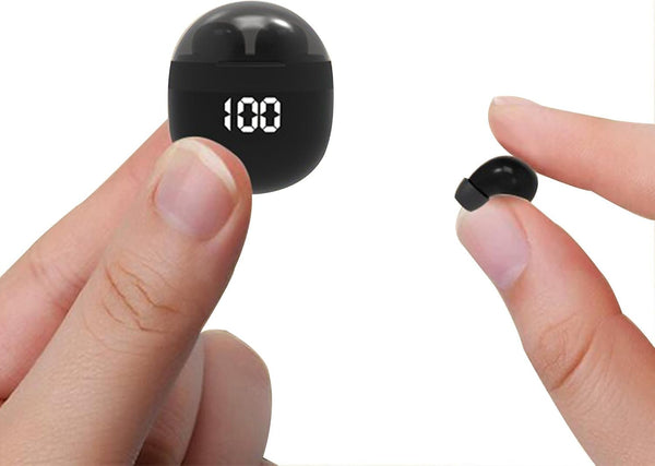Invisible Mini Earbuds Wireless Bluetooth, Tiny Discreet Hidden Earbuds for Work, IPX5 Waterproof for Small Ear Canals