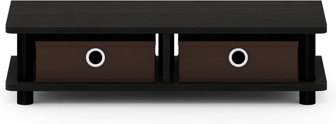 Furinno Turn-N-Tube Monitor Stand, Espresso/Black