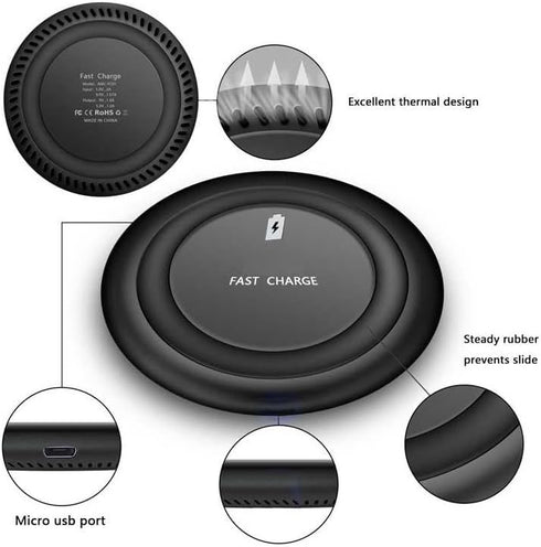 Fonus 7.5W 10W Wireless Charger Fast and Compatible with Sonim XP Pro, Charging Pad Slim