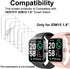 Screen Protector Compatible with SKG V7 Cyber, IDW15 1.8” Fitpolo, TMHAI VERYFIT Smart Watch (Answer/Make Calls), Soft TPU, 6-pack, Bubble Self-healing