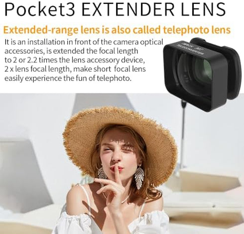 FOSA 2X 3, 3 Magnification Lens for Pocket Long Distance Photography Telephoto Lens, Portable Magnetic Lens Filter
