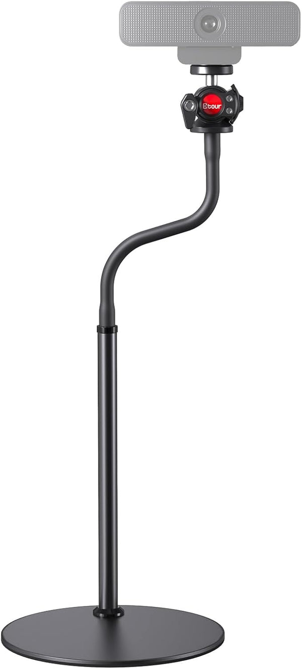 Etour Webcam Stand for Desk, Upgraded Gooseneck Web Camera Tripod & 360 Swivel
