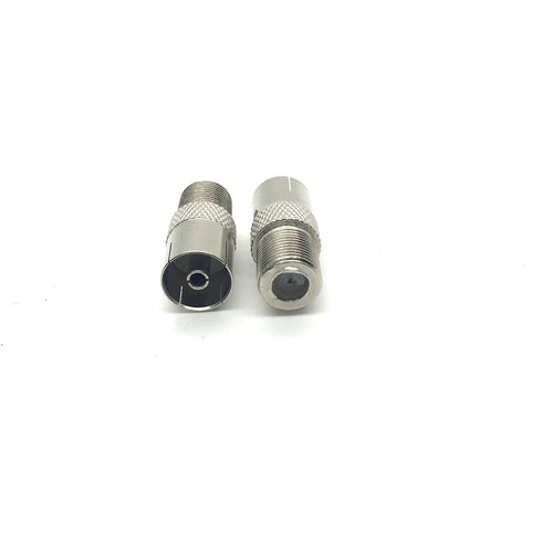 uxcell 2pcs Antenna CATV TV FM PAL Female to F Female Jack RF Coax Adapter