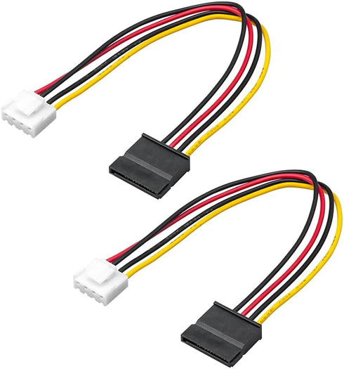 OwlTree 2Pack 4 Pin to SATA Female Hard Drive Power Adapter Cable